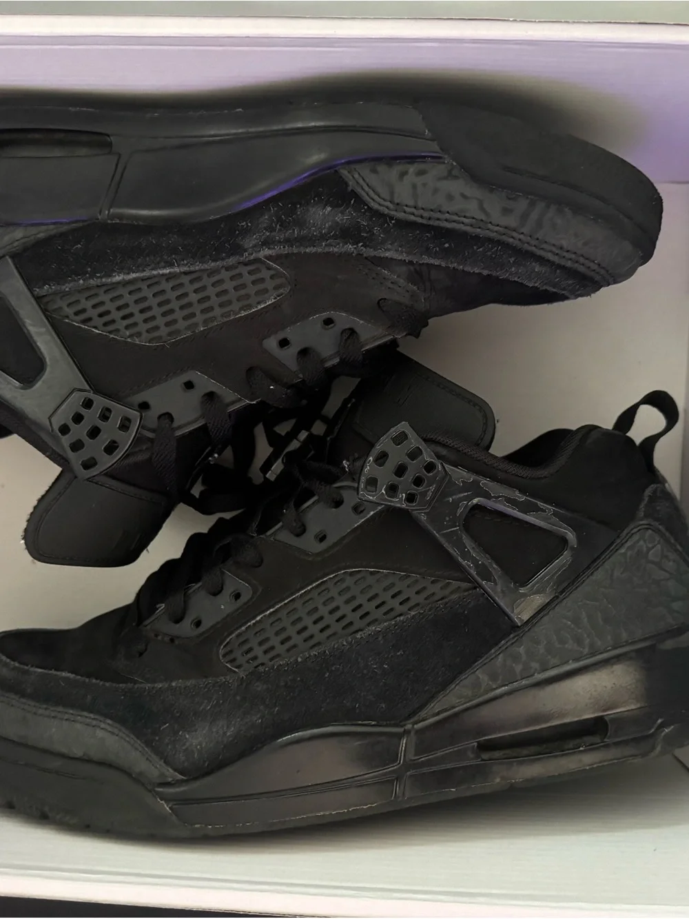 JORDAN SPIZIKE LOW  / Jordan Men's Black Athletic Sneakers